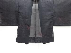 紗カットワーク葉模様絵羽織